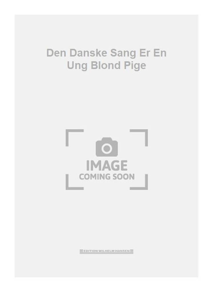 Den Danske Sang Er En Ung Blond Pige